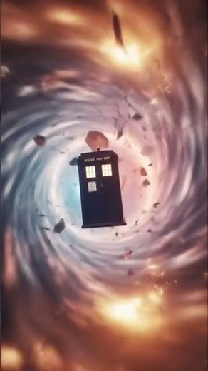 The TARDIS in the time vortex according to #DreamScreenAI #doctorwho #tardis