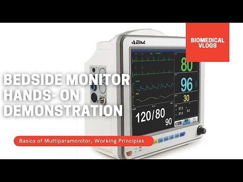 Bedside Monitor Hands-On Demonstration |Basic Working Principles| Biomedical Vlogs |Multiparamonitor