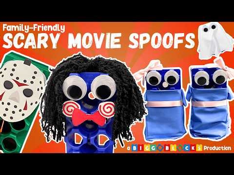 👻 Blocky Takes on Family-Friendly Scary Movie Spoofs | Spooky Office Takeover