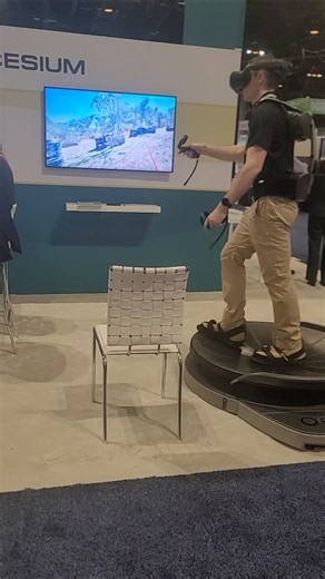 Virtuix Omni VR Treadmill in Action at I/ITSEC 2025