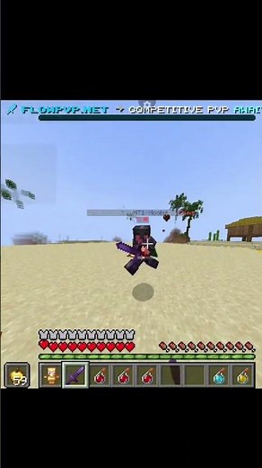 crit chain in Minecraft | #pvp #viral #minecraft