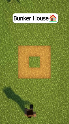 Bunker House Construction in Minecraft