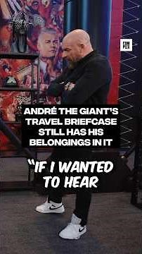 André the Giant's travel briefcase still has his belongings in it #OnDisplay