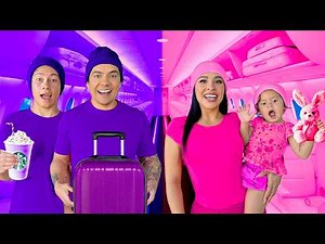 VIAJANDO SOLO de COLOR ROSA Y MORADO por UNA SEMANA!!