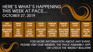 Here is what's going on at Pace Assembly! Download the Pace Assembly App for more information! | Pace Assembly Ministries