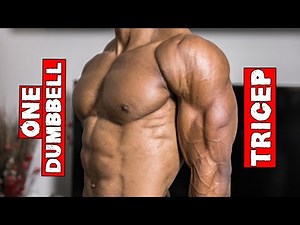 SINGLE DUMBBELL TRICEP WORKOUT AT HOME | WORKOUT WITH ONLY ONE DUMBBELL!