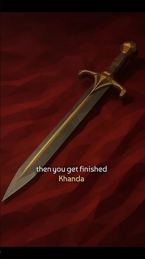 How the Khanda Was Made in Ancient India 🗡️ | Forging the Legendary Double-Edged Sword #shorts