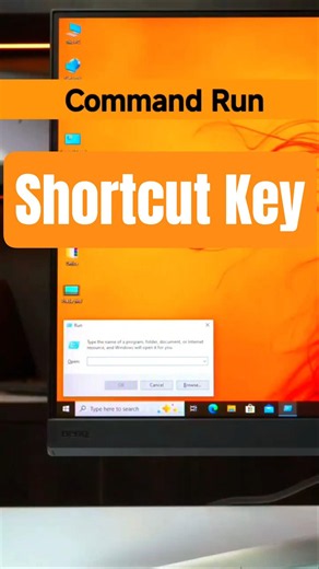Run Command Shortcut Key! Windows + R | PC & Laptop #shorts