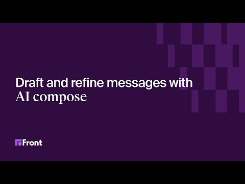 Draft and refine messages with AI Compose