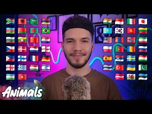 ASMR | Whispering Animal Names in 54 Different Languages (Part 2) 🦀