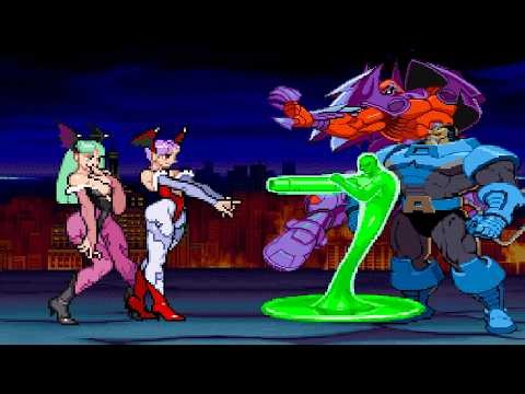 Morrigan & Lilith vs. Marvel vs. Capcom Bosses - MUGEN MADNESS
