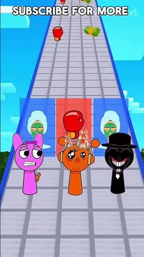 POV New Kiss Run Challenge - Oren vs Black, Pinki | Incredibox Sprunki #incredibox