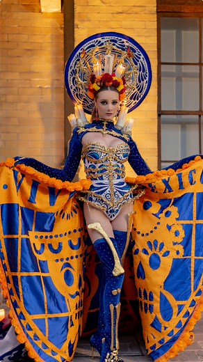 Talavera Garbancera by @lauraruizferia #diademuertos #catrina #mexico #talavera #puebla #nationalcostume #fyp