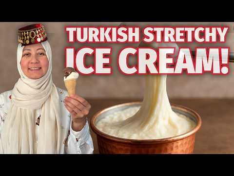 Turkish Ice Cream Recipe | Stretchy, Creamy & Naturally Egg-Free Dondurma