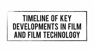 GCSE Film Studies: Eduqas Timeline of Key Developments in Film and Film Technology