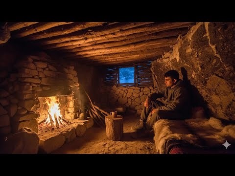 Transforming a Remote Mountain Cave into a Cozy Shelter | 10 Days of Survival & Healing ASMR