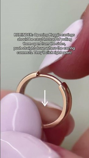How To Open Huggie Earrings EASILY!