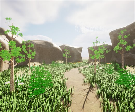 ArtStation - Stylized Low Poly Game Environment 3D Scenes | Resources