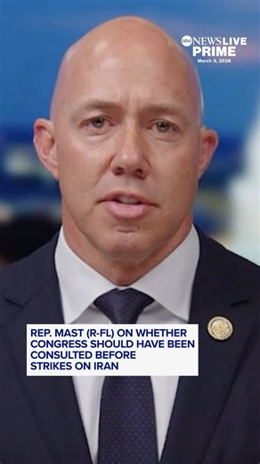 While some lawmakers are questioning President Trump’s decision to attack Iran without congressional approval, Republican Rep. Brian Mast is arguing that “the president was well within his Article II authority to go out there and defend the United States of America against an imminent threat, which is what this was.” | ABC News Live