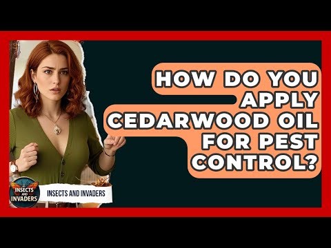 How Do You Apply Cedarwood Oil For Pest Control? | Insects and Invaders