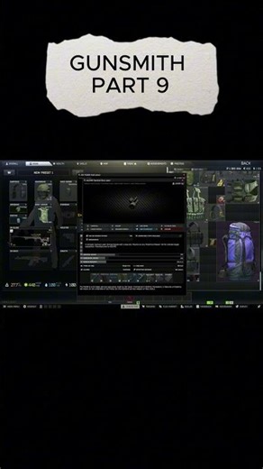 gunsmith part 9 #escapefromtarkovbeginnersguide