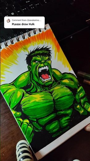 How to draw Hulk #drawing #marvel #art #sketch