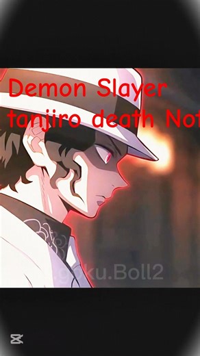 demon Slayer tanjiro death Note name heart attack mouth#animeseries #anime #shorts#tanjiro#deathNote