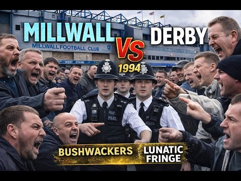 Millwall vs Derby 1994: Two Ends, One Night of Chaos | Bushwackers vs Lunatic Fringe