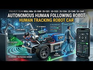 Autonomous Human Following Robot | Arduino UNO Project