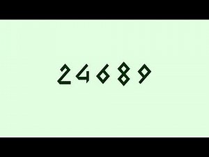 Numbers 1 to 40000 with Iomanoid Font Types