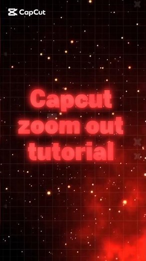 Capcut | The smooth zoom out tutorial | #edit #short #viral