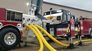 9.5K views · 196 reactions | Industrial max flow time with Shell Pennsylvania Chemicals  Sutphen industrial aerials are capable of flowing over 4000 GPM making it the most intense, most extreme aerial in the industry. For more info, check out our website here: https://www.sutphen.com/trucks/industrial-112-aerial-platform/ | Sutphen Corporation | Facebook