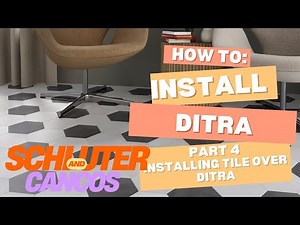 How to install DITRA Part 4, Installing Tile over DITRA, available at Cancos Tile & Stone