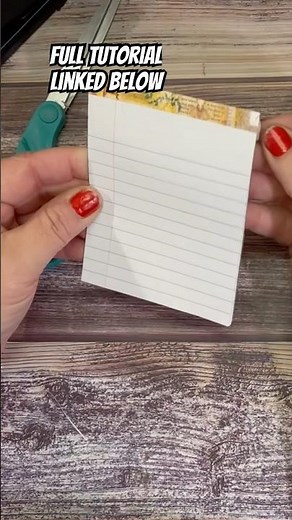 DIY EASY Small Notepad Ledger 📩 | Beginner Paper Craft Tutorial for Journals & Happy Mail
