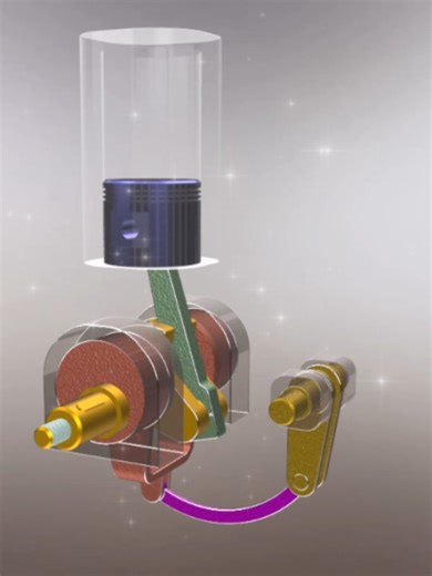 Variable Compression Ratio Engine #engine#mechanicalengineering#mechanism#automotiveengineering#machine#engineeringanimation