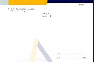 Algebra2 Solve the simultancous equations.Show your working.... | Filo