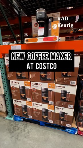 CostcoThisWeek on Instagram: "#AD 🌟NEW @Keurig K-Crema™ Coffee Maker at Costco! This is a Costco Exclusive Bundle and you can make classic coffees, single and double espresso-style shots, and crema-topped coffee. Grab yours today! 🛒 #coffee #coffeetime #coffeelover #costco"