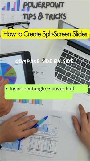 How to Create Split Screen Slides Compare side by side in Powerpoint