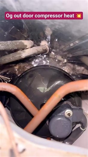 out door comprssor heat 💥 #shorts #acwork #airconditioner