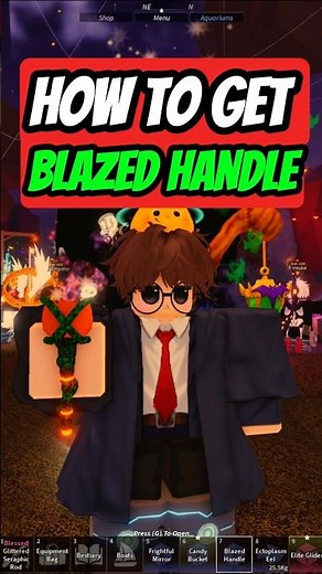 HOW TO GET BLAZED HANDLE AND ROD SHOWCASE !! #fisch