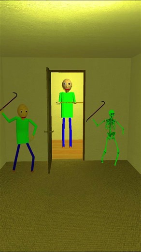Baldi and Green Skeleton Hide From Nextbots? Gmod
