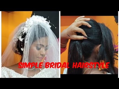Christian wedding Hairstyle |Step by step Hair Tutorial | Simple Bridal Hairstyle | Romamakeover❤️