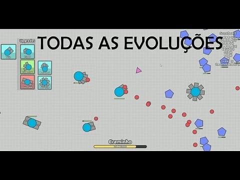 TODAS AS EVOLUÇÕES NO DIEP.IO - CLASSE TWIN /ALL EVOLUTIONS ON DIEP.IO - CLASS TWIN