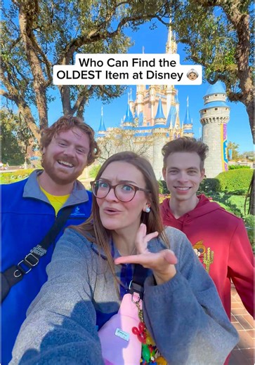 Who Can Find the Oldest Item at Walt Disney World with @Matthew Ables 👵🏼 @Disney Parks @Jacob Kelley #disneyworld#waltdisneyworldepcot #animalkingdom #hollywoodstudios #disneysprings #pintrading #disneypintrading #disneypins #orlando #orlandoflorida #centralflorida #themepark #themeparks #disneyparks #disney
