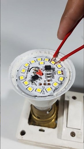 Simply Led bulb repair 💡 💡 💡 #ledbulbrepairkesekre #ledbulb #howto #electricsolution #short #shorts