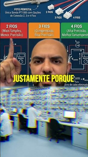 Filipe qual a diferença real entre PT100 de 2, 3 e 4 fios no processo, dentro da automação?