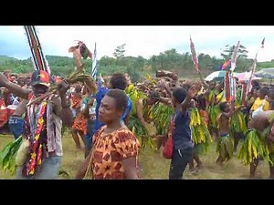 One of Papua New Guinea's traditional dances,East New Britain Province, Pomio District.