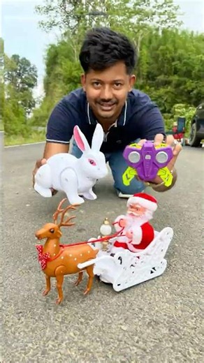 Cute Rabbit With Rc Musical Santa Claus Unboxing😵