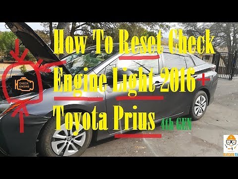 4th Gen Prius Check Engine Light Reset▶️ Toyota Prius OBD2 Port Location XW50