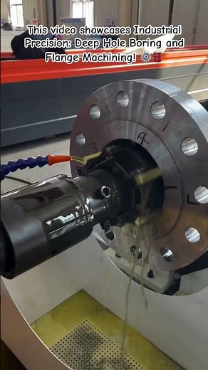 Hole Boring and Flange Machining #Machining #IndustrialEngineering #MetalWorking #PrecisionMachining